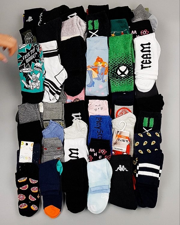 Фотография  748 - Носки дети СТОК зима#5 кг, ЛОТ №6988 оптом в Пскове и Псковской области