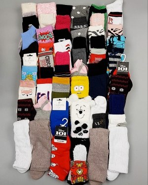 Купить Носки дети СТОК зима#5 кг, ЛОТ №6986 оптом в Пскове и Псковской области