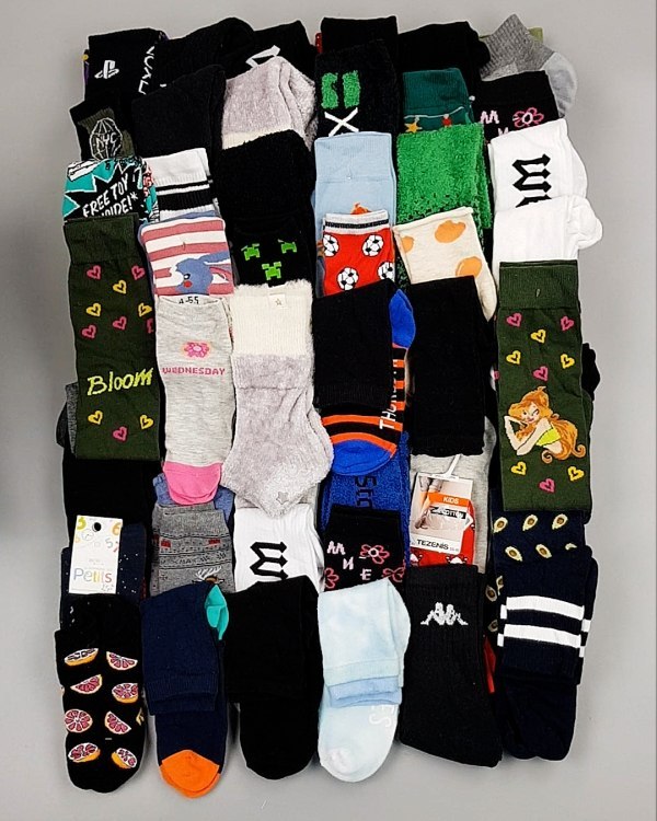 Фотография  393 - Носки дети СТОК зима#5 кг, ЛОТ №6988 оптом в Пскове и Псковской области