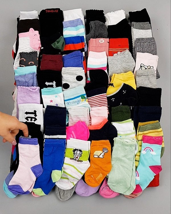 Фотография  601 - Носки дети СТОК лето#5 кг, ЛОТ №6993 оптом в Пскове и Псковской области