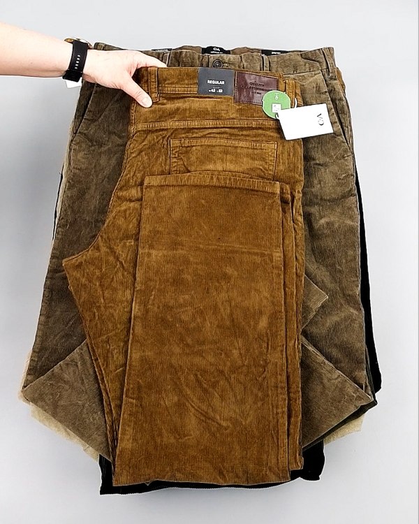 Фотография  931 - Брюки вельветовые м/ж C&A 025#10 кг, ЛОТ №8031 оптом в Пскове и Псковской области