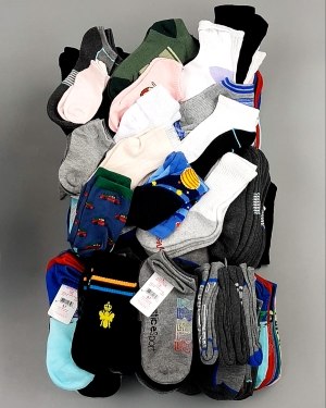 Фотография  375 - Носки дети лето CAN 084#5 кг, ЛОТ №8000 оптом в Пскове и Псковской области