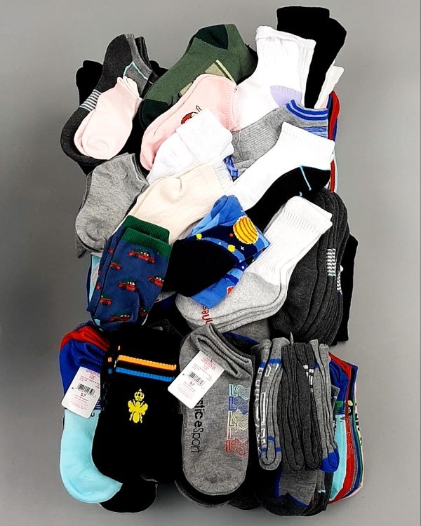 Фотография  468 - Носки дети лето CAN 084#5 кг, ЛОТ №8000 оптом в Пскове и Псковской области