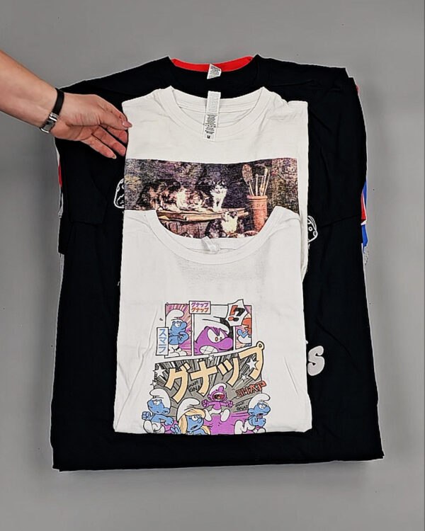 Фотография  526 - Футболки м/ж (Printed T-Shirts New)#5 кг, ЛОТ №8511 оптом в Пскове и Псковской области