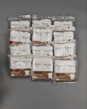 Фотография  779 - Футболка белая муж Корея 085#5 кг оптом в Пскове и Псковской области