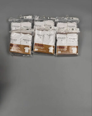 Фотография  902 - Футболка белая муж Корея 085#5 кг оптом в Пскове и Псковской области