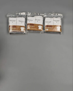 Фотография  415 - Футболка белая муж Корея 085#5 кг оптом в Пскове и Псковской области